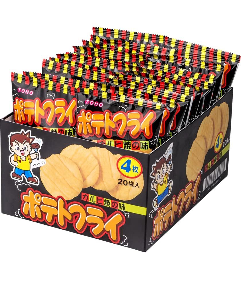 Toho Seika Potato Fries 3 Types Assorted (fried Chicken / Kalbi Grill / Potato Salt Butter) 6 Bags Each, 18 Bags In Total