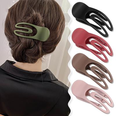 Haarklammer Flache Klammer Thema Haarklammer Elegant Breite Haarspange Haarspangen Starker Halt Haarnadel für Mädchen
