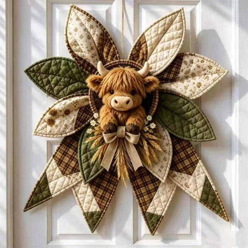 Patchwork Fabric Display Craft Set, DIY Sewing Project for Door Hangers, Wall Panels, and Seasonal Party Styling