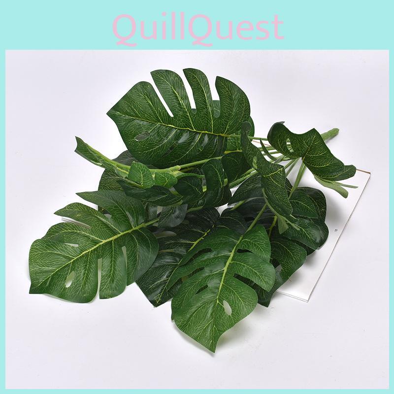 Plant Wall Faux Greenery With Multiple Leaf Types For Home Decoration And Event Backdrops