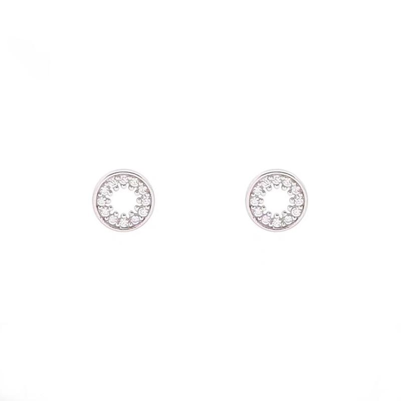 

Маленькое отверстие, круг, маленькие серьги, блестящие, нежные, маленькие круглые серьги с бриллиантами X, маленькие