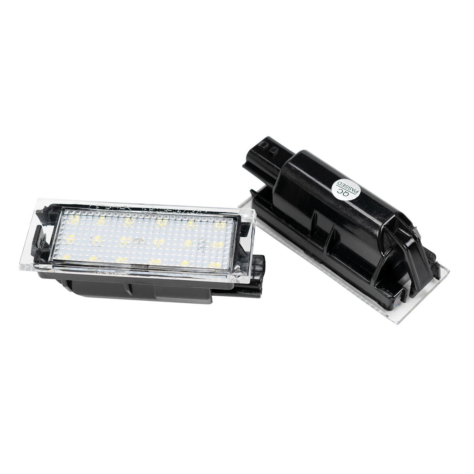 

18 светодиодов ксеноновый белый фонарь подсветки номерного знака для Renault Clio 3 4 Espace 4 Laguna 2 3 Master 2 Vel Satis, внешний задний фонарь автомобиля