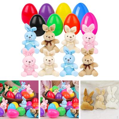 Easter Egg And Plush Bunny Toy Set Decorative Items for Celebrations Gift Ideas Collectibles