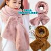 Thicken Warm Shawl Scarves Solid Color Neck Protector Fashion Neck Collar Warmer  for Women