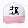 Game Over Bride Groom Bachelor Party Baseball Cap Casual Funny Unisex Hat Summer Breathable Mesh Trucker Hats Dad Hat