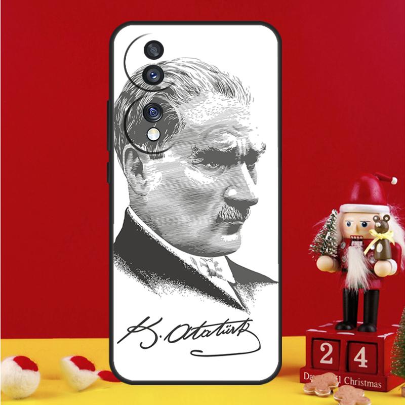 Mustafa Kemal Ataturk Case For Honor Magic V5 5 6 7 Pro Honor X9b X9c X9a X8a X8b X7a 50 70 90 200 400 Lite Cover