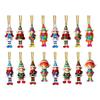 Christmas Elf Ornaments Wooden Elf Boys Girls Christmas Tree Hanging Ornaments for Home Tree Indoor Outdoor Holiday Decor