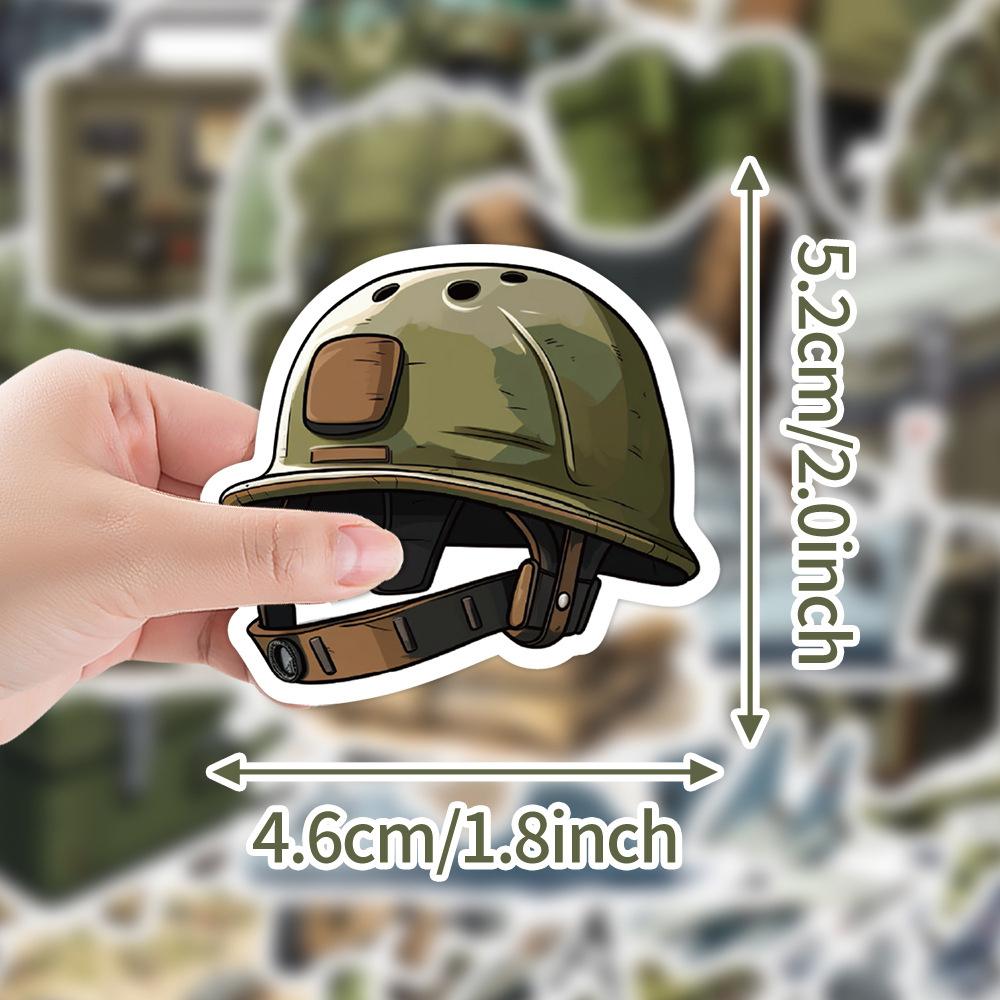 10/30/50pcs Cool Military Camouflage Cartoon Graffiti Stickers Soldier Equipment Decals Toy DIY Luggage Phone Guitar PVC Sticker