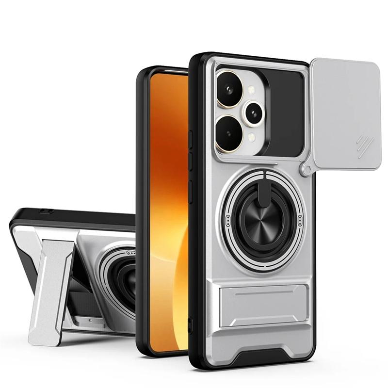 Для Realme 15 15T 15 Pro Чехол Защита Камеры Вертикальная Подставка 360° Кольцо Магнитный Чехол Всесторонний Ударопрочный Чехол Для Realme 15 Pro Корпус Телефона