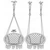 Stork's Nest Swing Hanging Chair Garden Boho for Home Garden 120cm - gray