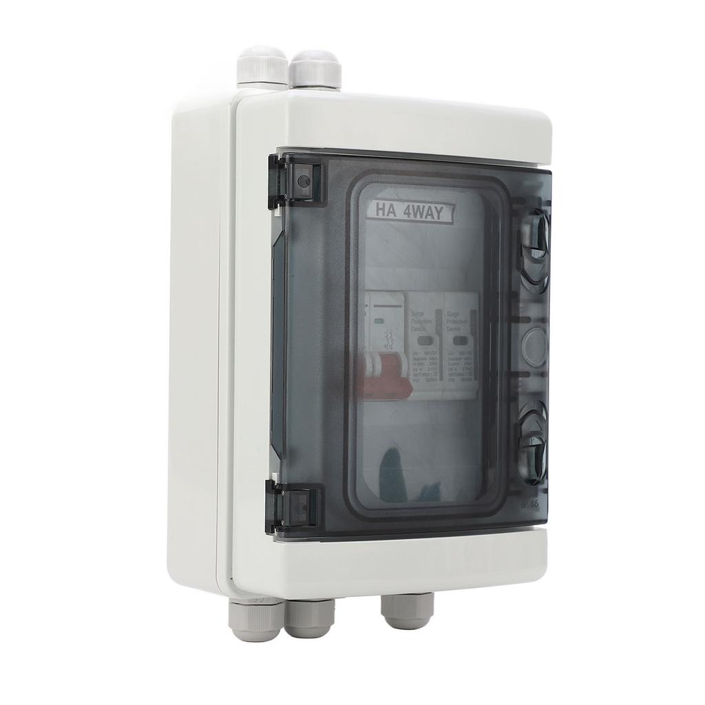 Circuit Breaker MCB Isolation Switch Protection Waterproof Distribution Box DC 500V for Outdoor