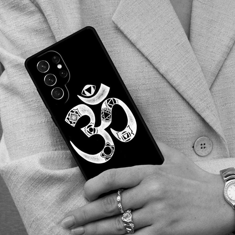 Aum Om Namaste Symbol Zen Yoga SOFT Cell Phone Case for Samsung Galaxy S26 Ultra S25 S24 S23 S22 S21 S20 Note10 Cover