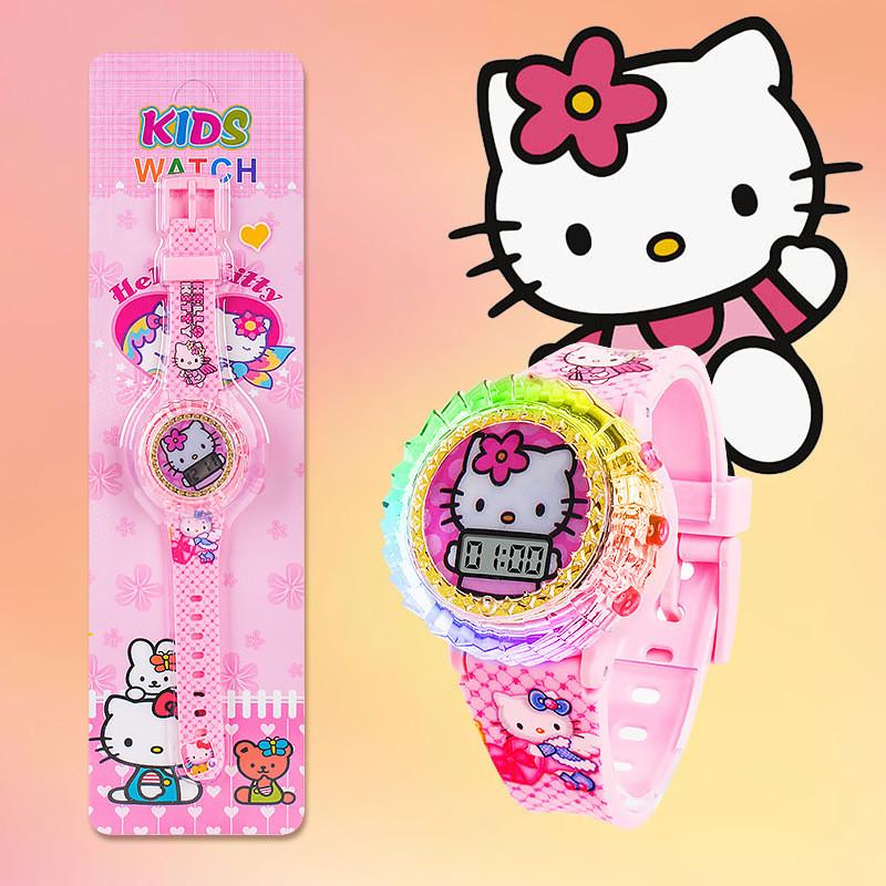 Kinder Cartoon LED Uhr mit Iron Man Batman Frozen Hello Kitty Design für Schulkinder