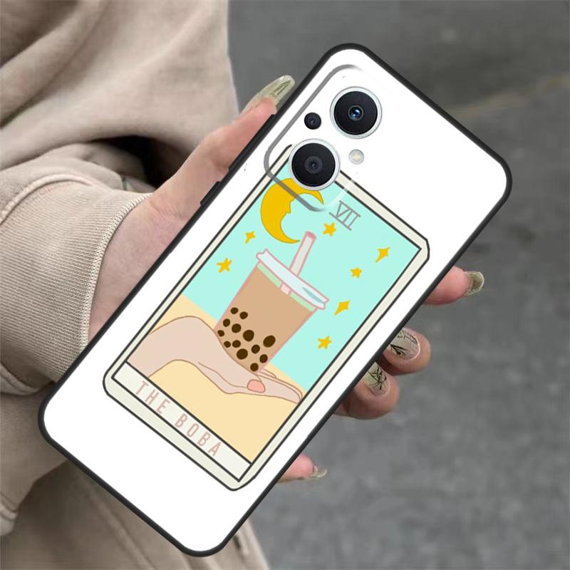 

CAKE COFFEE Чехол-визитница Таро Бобы Для OPPO Reno 8T 13F 14F 12F 11F 10 12 13 14 Pro 7 8 Lite OPPO Find X8 X6 X9 Pro OPPO Reno14 Pro
