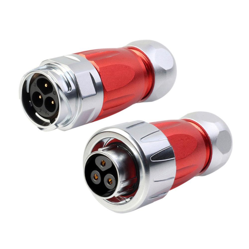 

Robust Metal DH16 3 Pin Waterproof Connector Set for Outdoor Machinery and Industrial Use IP68 Rated for Protection