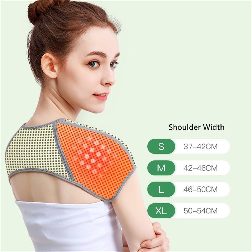 1Pcs Self Heating Wormwood Therapy Shoulder Support Brace Belt Compression Dislocation Arthritis Pain Relief Shoulder Wrap Protector