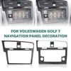 For Volkswagen VW Golf 7 Gti Mk7 2014-2019 Carbon Fiber Car Screen Navigation Frame Decorative Stickers Auto Interior Accesorios