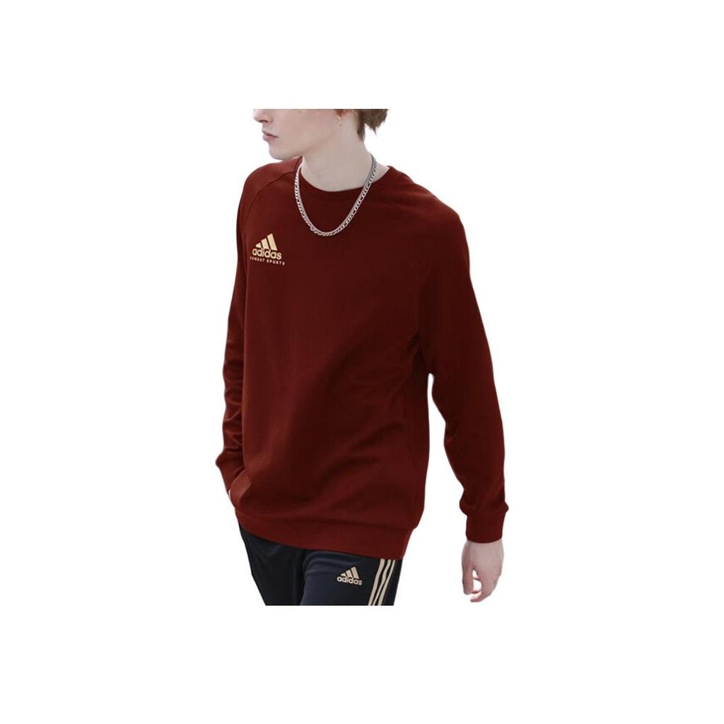 Adidas Sportlich Lässiges Rundhals-Pullover-Sweatshirt Unisex-Sweatshirt Rot ADICSTL06-RG