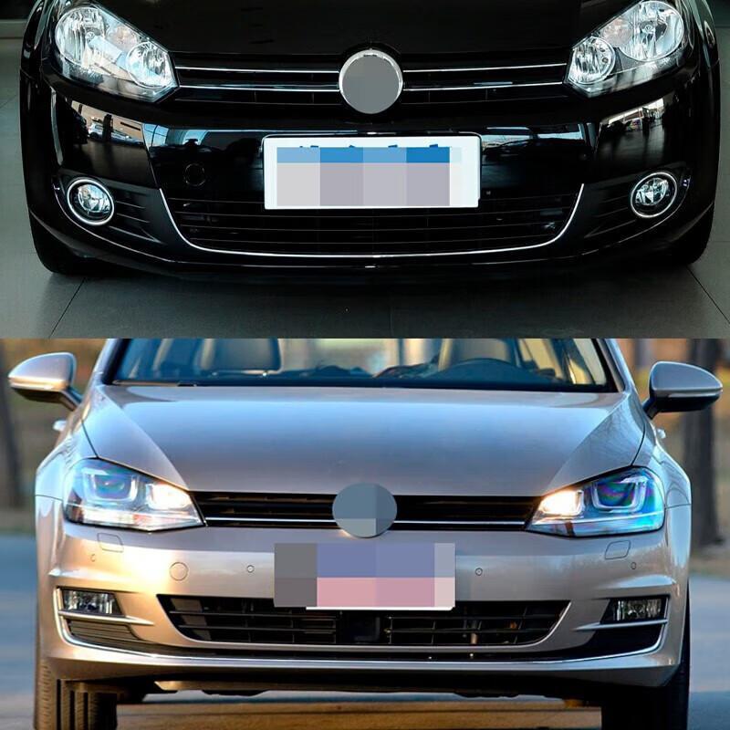 Fog Light Trim Center Grille Vent Cover for 2010-2017 Golf 6 & 7