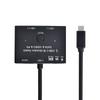 Bidirectional Switch MST Hub Support Video Data PD 100W 10Gbps USB-C Type-C 1~2 8K@30hz