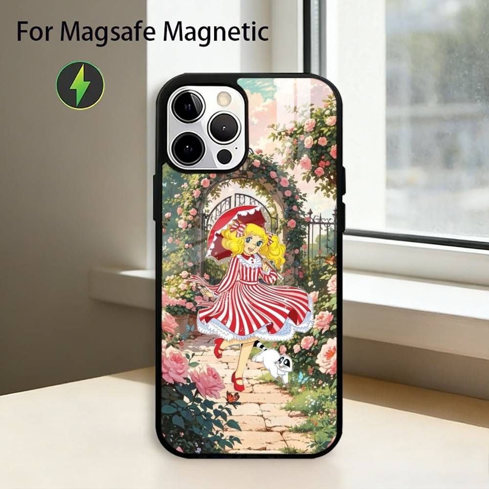 A-Anime Candy Candy Phone Case For iPhone17,16,15,14,13,12,11 Plus,Pro Magnetic with Magsafe Wireless Charging