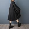 DIMANAF 2025 Women Plus Size Autumn Shirt Dress Loose Casual Oversize Long Sleeve Vintage Dress Black