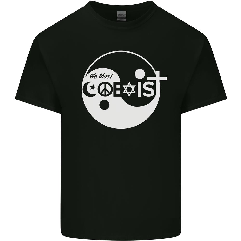 We Must Coexist World Peace Love Religion Hippy Kids T-shirt Childrens XXL