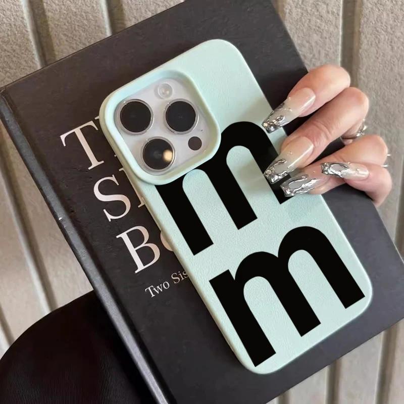 Colorful Letter M Print Phone Case For Samsung S26 A05S A06 A07 A15 A16 A34 A35 A53 A54 S24 S25 Ultra Soft TPU Cover Carcasa