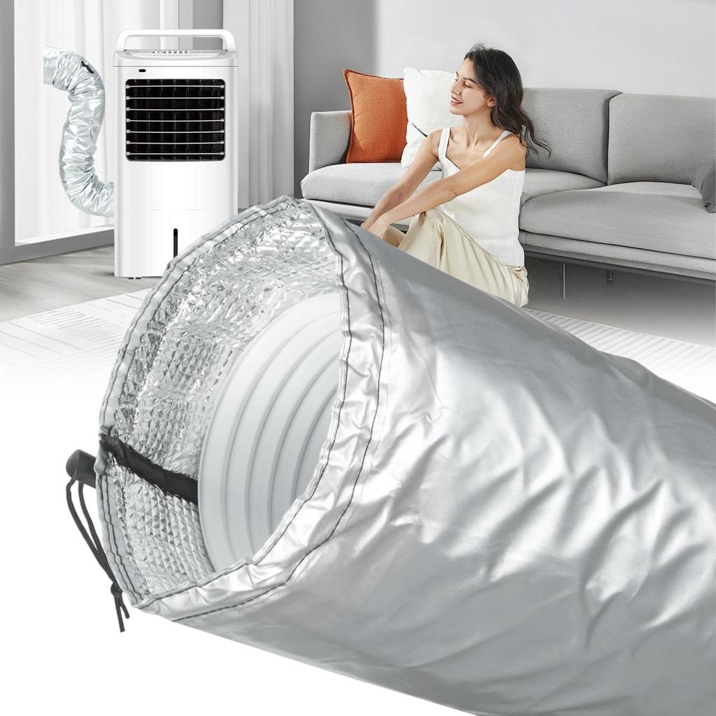 Portable AC Hose Cover Adjustable Portable Ac Insulation Home Appliances Accessories for Outdoor Wall Garage Sliding Summer