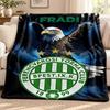 Ferencvarosi TC Blanket Flannel Blanket Soft Cozy Plush Throw for Sofa Bed Lightweight Home Decoration Outdoor Camping