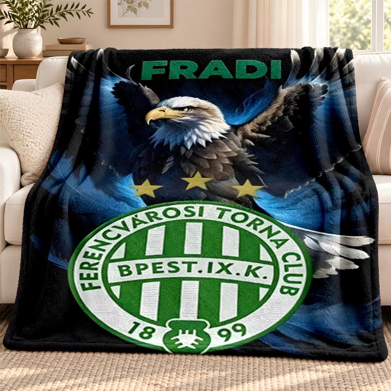 Ferencvarosi TC blanket Flannel Blanket Soft Cozy Plush Throw for Sofa Bed Lightweight Home Decoration Outdoor camping
