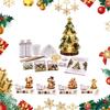 Resin Christmas Tree Kit DIY Night Light Kit, Holiday Craft Set with Making Silicone Mold, LED Light, Decorations & Tools, Gift for Crafters Project