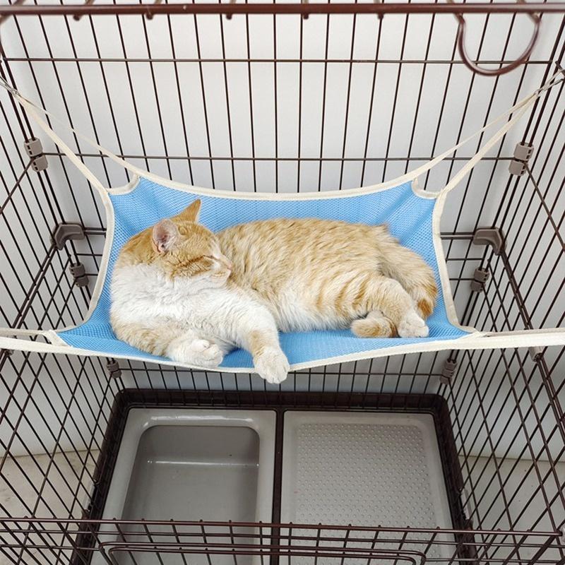 Cat Hanging Hammock Cat Bed Pet Cage Hammock with Adjustable Comfortable Cat Swing Kitten Climbing Frame Pet Supplies Dog Beds