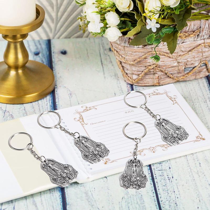 

Pack Of 24 Lion Guardian Zinc Alloy Keychain, Holy Communion Baptism Souvenir, Creative Classroom Gift