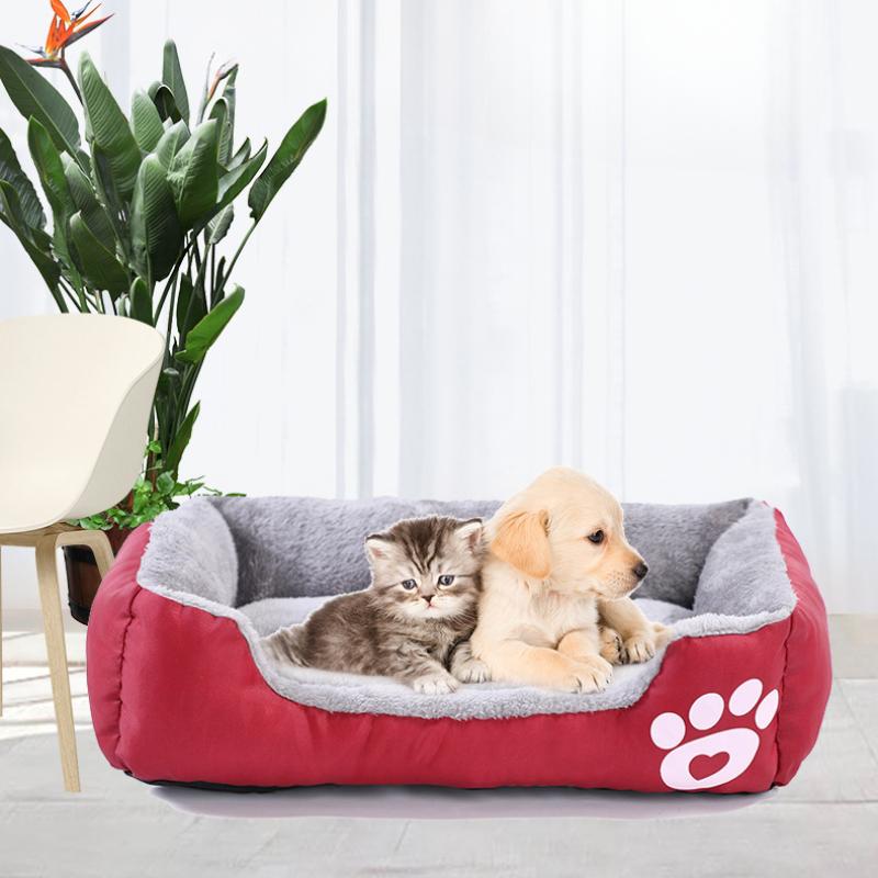 Warmes Hundenest, Katzennest, Haustierbett, Hundemattennest, flauschige und bequeme Haustierbedarf, warmes schlafendes Katzennest, weiche Korbmatte