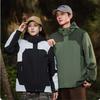 Unisex Two-Piece Mountaineering Suit with Custom Logo: Outdoor Fleece Liner & Color-Blocked Winter Workwear