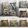 Aubusson Tapestry French Pillow Case Sofa Decorative Home Double-sided Print Plush Square Throw Pillow Covers Cushion Decor