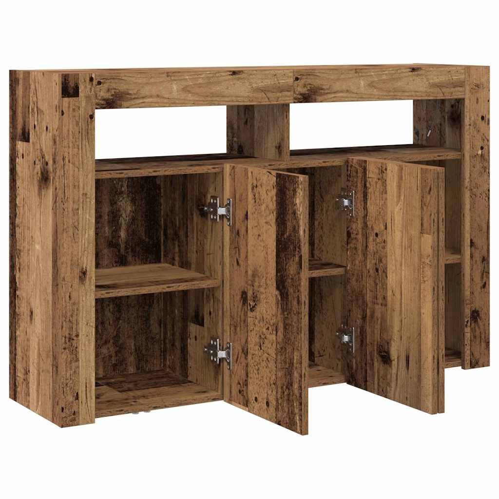 Vintage Wood Sideboard 116 x 30 x 75 cm Engineered Wood
