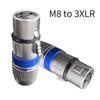 M8 to 3XLR Connector Mini Telescopic Linear Actuator Parts Reciprocating Mechanism Accessories