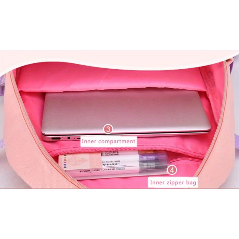 1pc New Cute Princess Style Little Rabbit Doll Backpack With Colorful Sequins, Primary School Girls Backpack, Cute Sweet Student Backpack