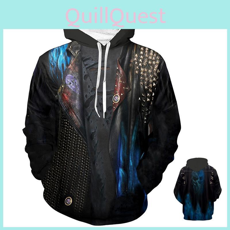Luxuriously Soft Descendants 3 Hades Hoodie Cosplay Costume For Unisex Comfort