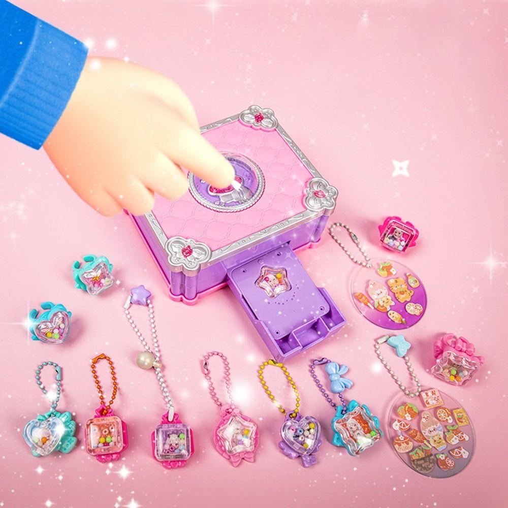 67/73/207PCS 3D Stickers Jewelry Making Kit Plastic Handmade Sticker Machine Versatile Toys Gift