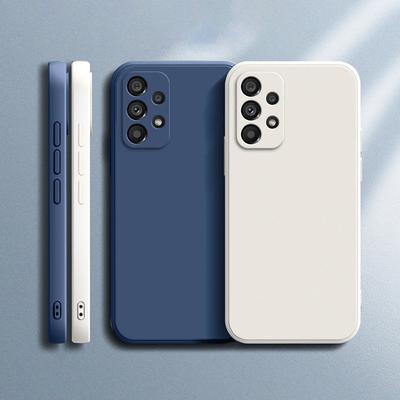 A70 A71 Telefonhülle für Samsung Galaxy A22 A32 A42 A52 A21S A72 A13 A23 A33 A31 A53 A54 A73 5G Weiche flüssige Silikonhülle