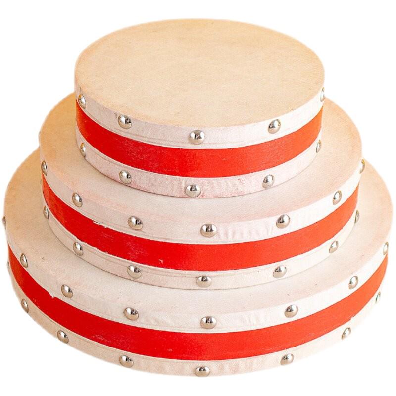 Xinjiang Dance Double-Sided Hand Drum: Kindergarten Orff Instrument Sheepskin Tambourine