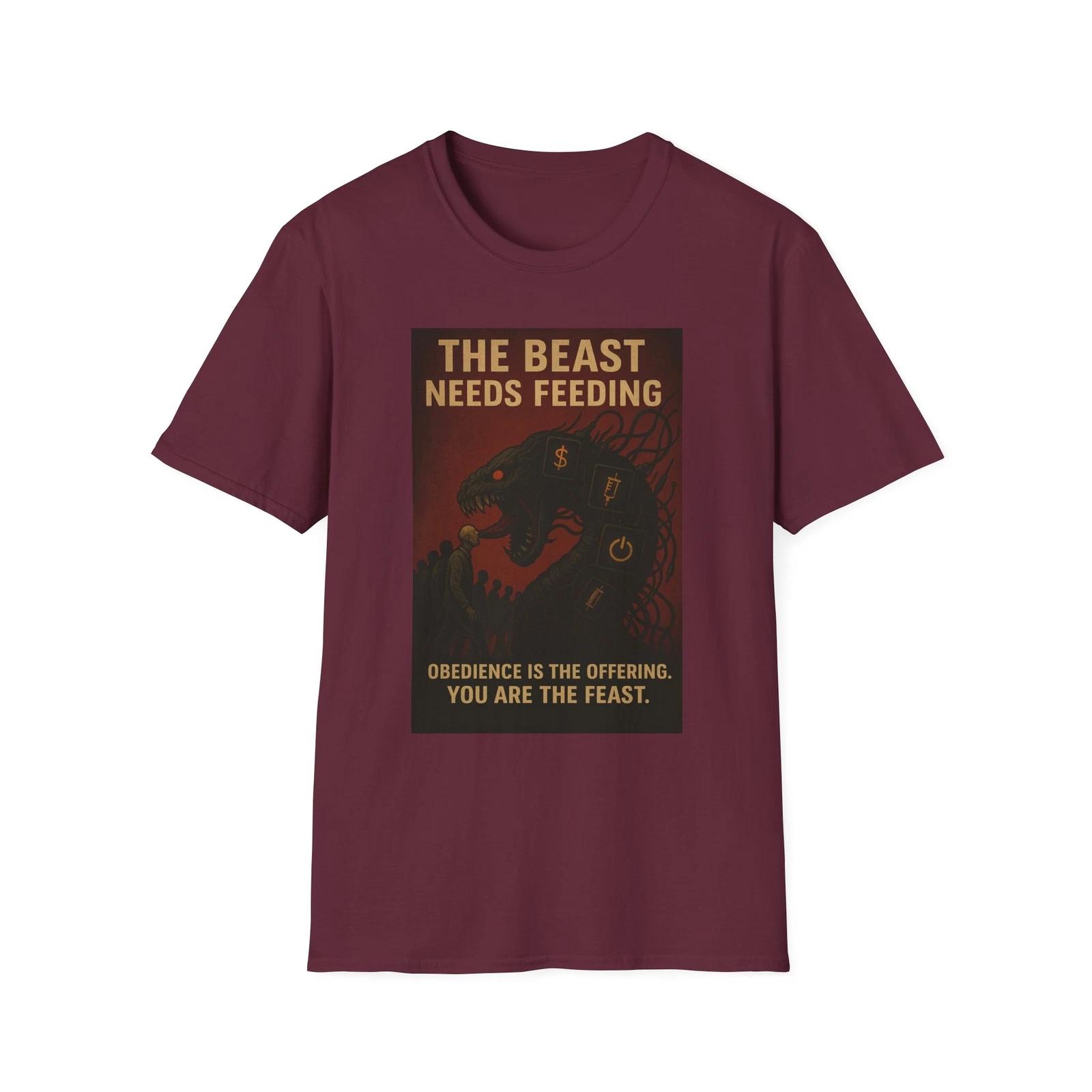 The Beast Needs Feeding Shirt, America First Anti-Globalist Tee, Patriotic Tee XL
