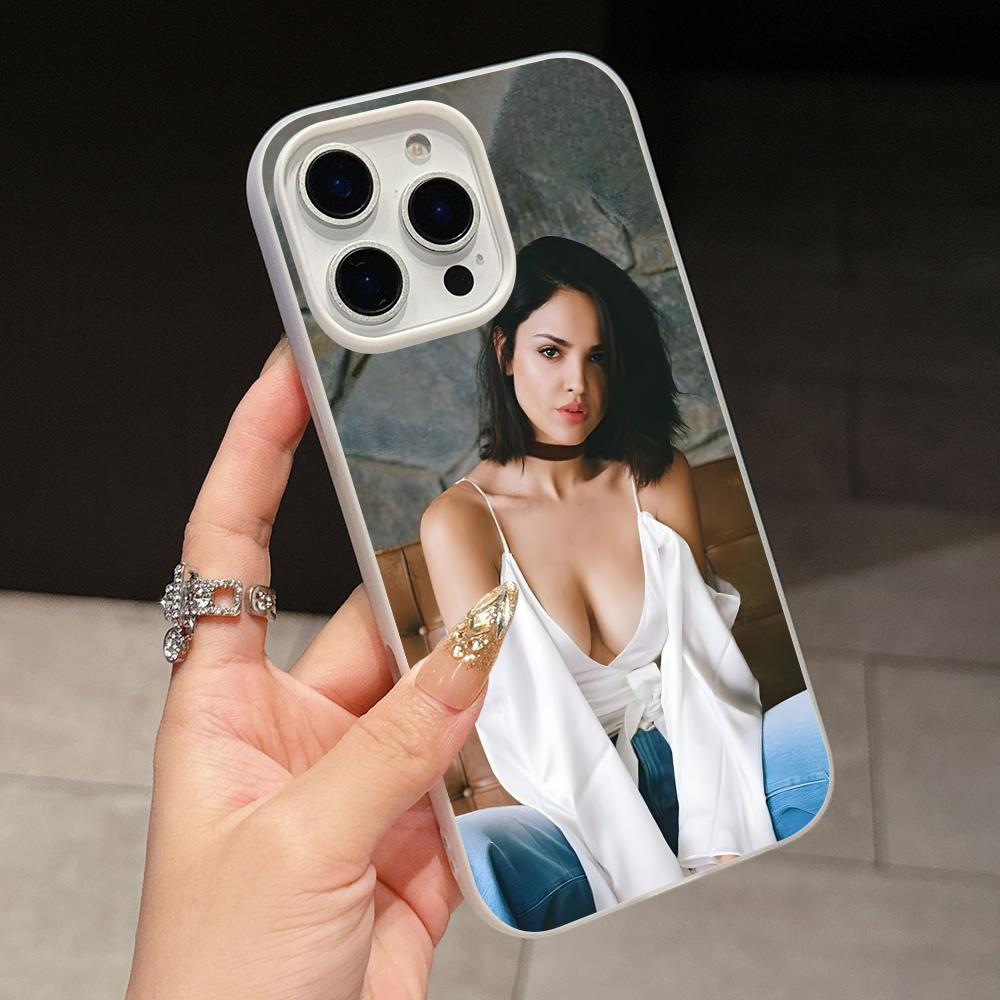 

Fashion Eiza Gonzalez Jelly Double layer White Mobile Phone Case for iPhone 17 16 15 14 13 12 11 Air Pro Max Plus Protective iPhone 11 Pro