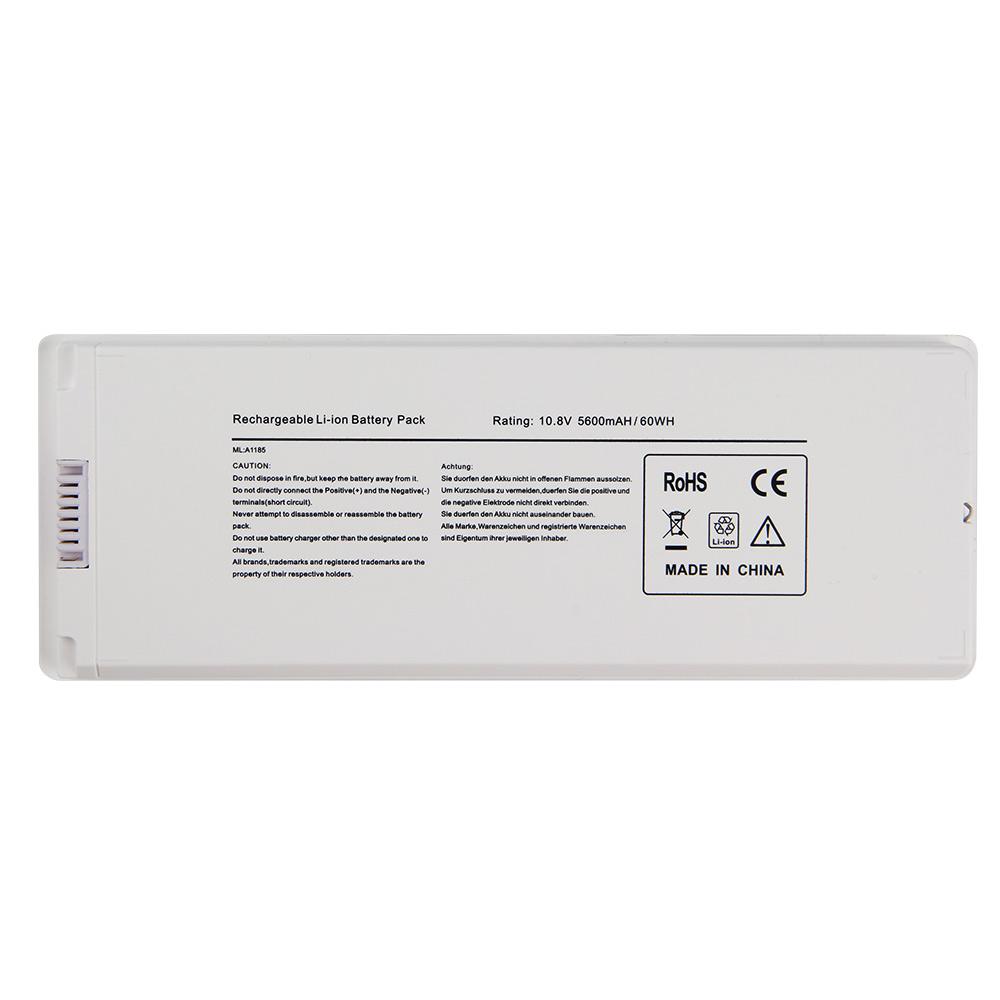 Náhradní baterie pro MacBook 13" MB403 MB402 MB881LL/A MA566FE/A Baterie A1181 A1185 5600mAh