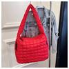 Popular Pleated Cloud Bag Fashionable One-shoulder Portable Dumpling Large Capacity Down Cotton Underarm Female