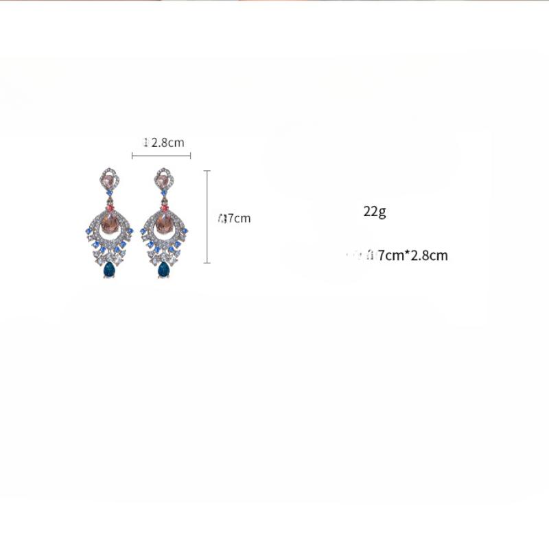 GemChic Women's Earrings Sweet Embed Imitation Gem Cool Drop Earrings Artsy Retro Trendy Earrings Birthday Christmas Jewelry Gift