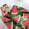 Watermelon Pattern Creation Throw Blanket valentine gift ideas heavy to sleep Luxury Throw Soft Plaid Blankets